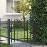 vidaXL Ogradna vrata Siva 100 x 75 cm Čelik s praškastim premazom Cijene