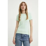 Tommy Jeans Kratka majica ženski, zelena barva