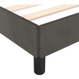  Posteljni okvir z vzglavjem temno siv 200x200 cm žamet, (20738830) | Shoptok.si