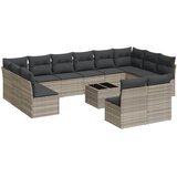  13-dijelni set vrtnih sofa poliratan s jastucima svijetlosivi | shoptok.hr