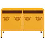 vidaXL TV omarica gorčično rumena 68x39x43,5 cm hladno valjano jeklo | Shoptok.si