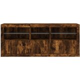 Komoda z LED lučkami dimljen hrast 162x37x67 cm | Shoptok.si