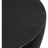  Stolić za kavu od čekićanog aluminija 70 x 30 cm crni | shoptok.hr