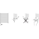 Korado električni grelec za kopalniški radiator z vtikačem gtx 900 w, bel (175539) | Shoptok.si