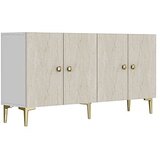 Hanah home Konzola Simple 150 - Bela, Travertin, Zlatna | Eponuda.com