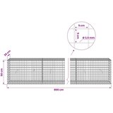  Gabion s žicom debljine 3 5 mm i mrežom 5x5 cm 800x30x50 cm - 30 cm 50 cm 800 x 230 cm | shoptok.hr