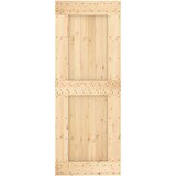  Klizna vrata s priborom za montažu 80 x 210 cm masivna borovina | shoptok.hr