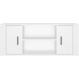 TV ormarić bijeli 100 x 35 x 40 cm od konstruiranog drva | Eponuda.com