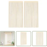  The Living Store Zavese iz nitk 2 kosa 100x250 cm kremne barve - Zavesa Iz Nitk, (21744147)