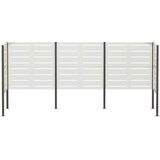 Ekran za kante za smeće 249 x 85 x 113 cm Čelik Bijela - Bijela 249 cm s uzorkom | shoptok.hr