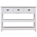Maison Chic Komoda - Predalnik antično bela 108x30x76 cm trden les pavlovnije, (21719780) | Shoptok.si