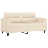  Dvosjed s jastucima bež 140 cm tkanina od mikrovlakana | shoptok.hr