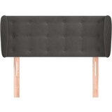  Uzglavlje s ušima tamnosivo 83x23x78/88 cm baršunasto | shoptok.hr