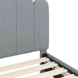 Posteljica za malčke z vzglavjem Svetlo siva 90 x 200 cm blago, (5000105097) | Shoptok.si
