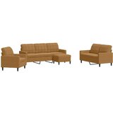  4-dijelni set sofa s jastucima smeđi baršunasti | shoptok.hr