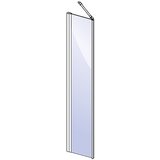 CAMARGUE Tuš stena Vario S15 (40 x 195 cm, srebrni profili, steklo: 6 mm, premaz WonderClean) | Shoptok.si