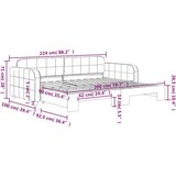 vidaXL Izvlečna dnevna postelja temno siva 90x200 cm žamet | Shoptok.si