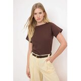 TRENDYOLMILLA Ženska majica TWOSS26TS00004, Braon | Eponuda.com