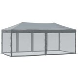 vidaXL zložljiv vrtni šotor s stranicami antracit 3x6 m | Shoptok.si