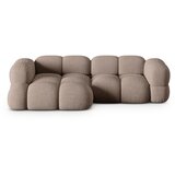 Cosmopolitan Design Rjava kotna sedežna garnitura (levi kot/z ležalnikom) Loretto – | Shoptok.si