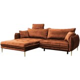 MID.YOU KOTNA SEDEŽNA GARNITURA, velur opečnato rjava | Shoptok.si