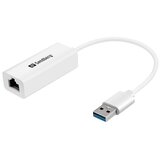 Sandberg adapter - USB3.0 Gigabit Network Adapter (USB3.0, RJ45, 10/100/1000Mbps, bel) | Shoptok.si