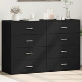 vidaXL Komoda 2 kom crna 60x39x80 cm od konstruiranog drva Cijene