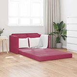  Podni kauč na razvlačenje 2-u-1 boja vina 122x204x55 cm baršun | shoptok.hr
