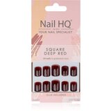 Nail HQ Square umetni nohti Deep Red 24 kos Cene