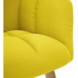  Stolica za opuštanje s tabureom za noge svjetložuta tkanina | shoptok.hr