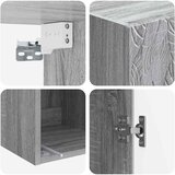  Set ormara 2 pcs Siva Sonoma Konstruirano drvo | Eponuda.com