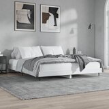 Okvir za krevet bijeli 200 x 200 cm od konstruiranog drva | Eponuda.com