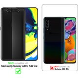 Cadorabo 3x Oklepna folija, združljiva z Samsung Galaxy A80 / A90 4G - Zaščitna folija v visoka prosojnost - 3-pack Kaljeno zaščitno steklo za zaslone s trdoto 9H in združljivostjo s 3D doti, (20548493) | Shoptok.si