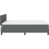  Krevet s kutijom opruga s madracem i LED svjetlom tamno siva 140x190 cm Tkanina | shoptok.hr