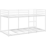Krevet na kat bez madraca bijeli 75x190 cm čelik | Eponuda.com