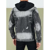 DStreet Men's Dark Grey Denim Jacket