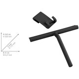 Wenko Crni metalni viseći/samoljepljiv set pribora za kupaonicu Classic – | shoptok.hr