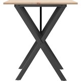  Blagovaonski stol X-oblika 70x70x75 cm od borovine i čelik | shoptok.hr