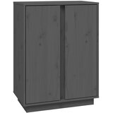  Komoda siva 60 x 35 x 80 cm od masivne borovine | shoptok.hr