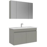 Hanah home Kupatilski ormarić sa umivaonikom i ogledalom (2 komada) Tivoli 100 698 | Eponuda.com