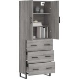  Visoka komoda siva sonome 69 5x34x180 cm od konstruiranog drva | shoptok.hr