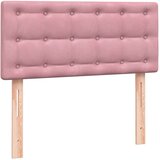 Box spring postelja z vzmetnico roza 90x210 cm žamet, (22011185) | Shoptok.si