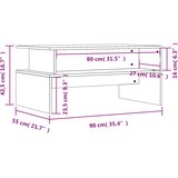 Stolić za kavu bijeli 90 x 55 x 42,5 cm od konstruiranog drva | shoptok.hr