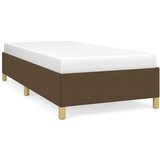 vidaXL Posteljni okvir temno rjav 80x200 cm blago, (20684651) Cene