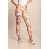 Fenzy Pamučne Hlače S Printom, Žute | shoptok.hr