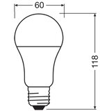 Osram led antibakterijska sijalica A100 E27/13W/230V 2700K | Eponuda.com