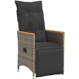 vidaXL 3-dijelni vrtni bistro set od poliratana s jastucima sivi | shoptok.hr