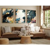 Wallity Huhu217 - 30 x 40 multicolor decorative framed mdf painting (3 pieces) Cene