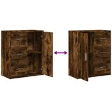  Komoda 2 kom dimljeni hrast 60x31x70 cm od konstruiranog drva | shoptok.hr