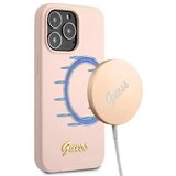 Guess GUHMP13XLSLMGLP IPHONE 13 PRO MAX 6.7 SVETLO ROZA/SVETLO ROZA TRDO OHIŠJE SILICONE SCRIPT GOLD LOGO MAGSAFE, (21833590) | Shoptok.si